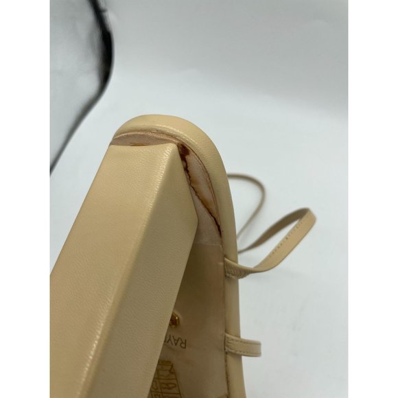 RAYE Anthea Heel Sandal in Nude 7 Leather Wrap Ankle Tan - Picture 9 of 10